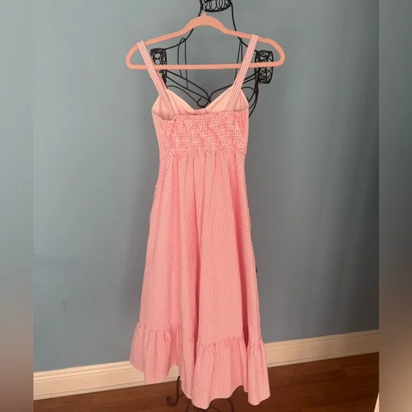 Kate Spade Seersucker Stripe Bow Dress - Picture 2 of 5